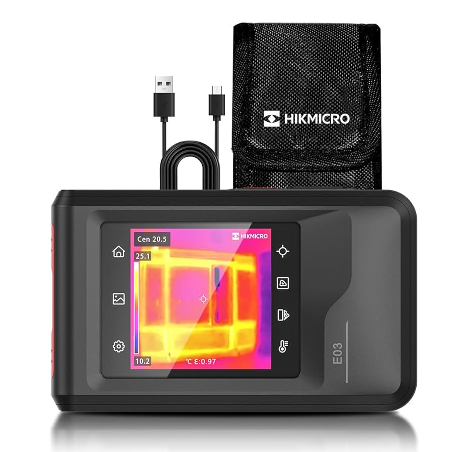 ハイクマイクロ　HIKMICRO E03 サーモグラフィーカメラ HIKMICRO E03 Thermal Imaging Camera with Visual Camera